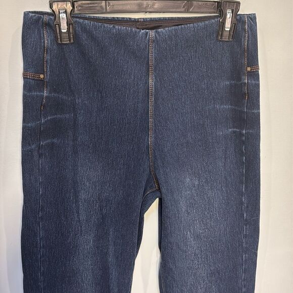 LYSSE high rise pull on style jeans straight leg Size M - Picture 3 of 9
